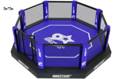 Cage MMA (personnalisable) - Plateforme & Sidewalk, NineStars -Martiaux Boutique cage mma sur plateforme avec sidewalk 4