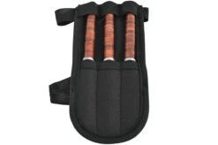 Couteaux De Lancer Acier Inox, Cuir PU - Lot De 3 (16 Cm) -Martiaux Boutique couteaux de lancer manche en cuir empile lot de 3 2