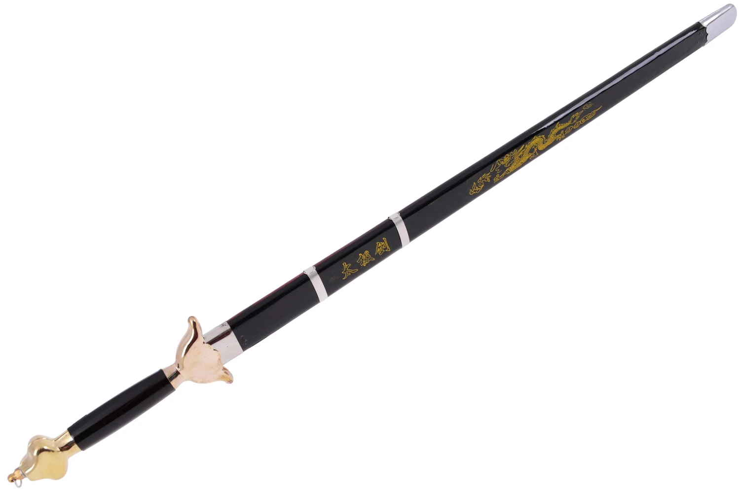 Épée Avec Fourreau, Noir/Doré - Semi-Flexible 9 Épée Avec Fourreau, Noir/Doré - Semi-Flexible – Image 7