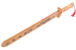 Épée Avec Fourreau, Initiation - Bois Naturel (Petit Modèle) -Martiaux Boutique epee en bois fourreau dragon petit modele 4