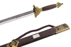 Epée Tai Ji, Tai Chi «Fu Lu», Section Diamant, Semi Flexible -Martiaux Boutique epee fulu 4