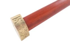 Épée Jin, Scarlet Sunrise - Acier Damas, Forge LK Chen -Martiaux Boutique epee jin scarlet sunrise acier damas forge lk chen 8