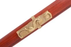 Épée Jin, Scarlet Sunrise - Acier Damas, Forge LK Chen -Martiaux Boutique epee jin scarlet sunrise acier damas forge lk chen 9