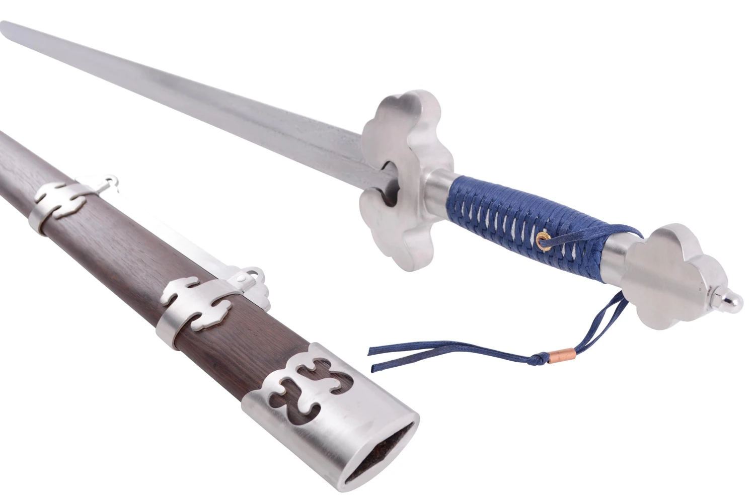 Épée Ming, Gale Wind - Acier Damas, Forge LK Chen 6 Épée Ming, Gale Wind - Acier Damas, Forge LK Chen – Image 4