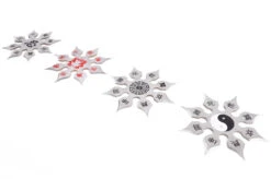 Étoiles Ninja Shuriken, Design Chinois - Lot De 4 -Martiaux Boutique etoile ninja shuriken design chinois 8 branches lot de 4 2