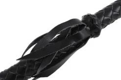 Fouet Long En Cuir - Poignée Tressée -Martiaux Boutique fouet en cuir poignee tressee mi long 3