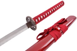Katana Iaïto Dragon, Rouge & Tressage Rouge -Martiaux Boutique katana iaito dragon rouge tressage rouge 3