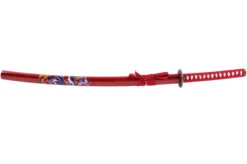 Katana Iaïto Dragon, Rouge & Tressage Rouge -Martiaux Boutique katana iaito dragon rouge tressage rouge 5