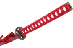 Katana Iaïto Dragon, Rouge & Tressage Rouge -Martiaux Boutique katana iaito dragon rouge tressage rouge 8