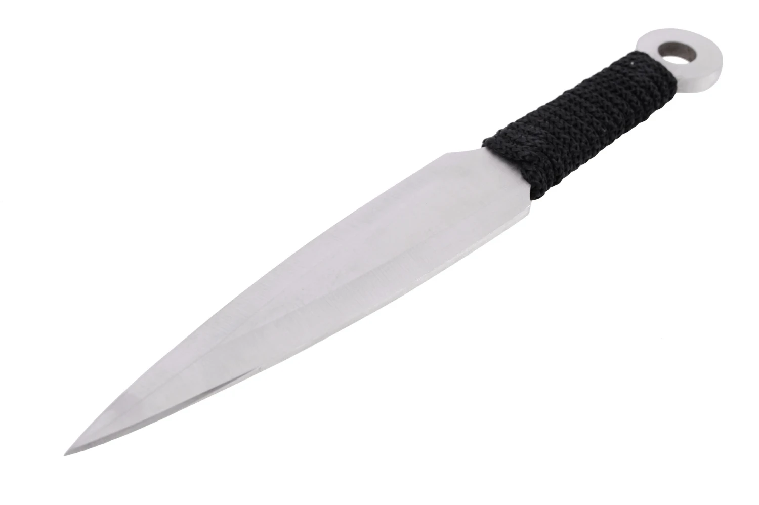 Kunai Inox, Chromé & Tressage Noir - Lot De 6 (20 Cm) 7 Kunai Inox, Chromé & Tressage Noir - Lot De 6 (20 Cm) – Image 5