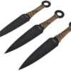 Kunai Acier Inox, Tressage Camouflage - Lot De 3 (16 Cm) -Martiaux Boutique kunai noir manche camouflage lot de 3