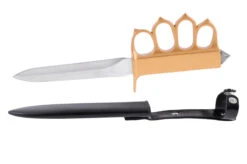 Poignard Poing Américain, US 1918 - Gaine Métallique (15 Cm)