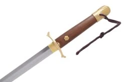 Sabre Tang, Palatial - Acier Damas, Forge LK Chen -Martiaux Boutique sabre tang palatial acier damas forge lk chen 3