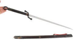 Sabre Traditionnel Tai Chi Style Chen (Haut De Gamme, Noir) - Rigide -Martiaux Boutique sabre traditionnel tai chi style chen haut de gamme noir 3