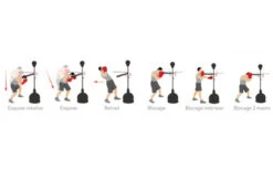 Socle De Frappe, Power Spin - ACA2038, Metal Boxe -Martiaux Boutique socle de frappe power spin aca2038 metal boxe 2