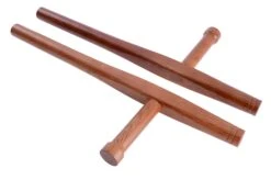 Tonfas Okinawa, Bois - Arrondi 51 Cm -Martiaux Boutique tonfas okinawa bois arrondi 50 cm 2